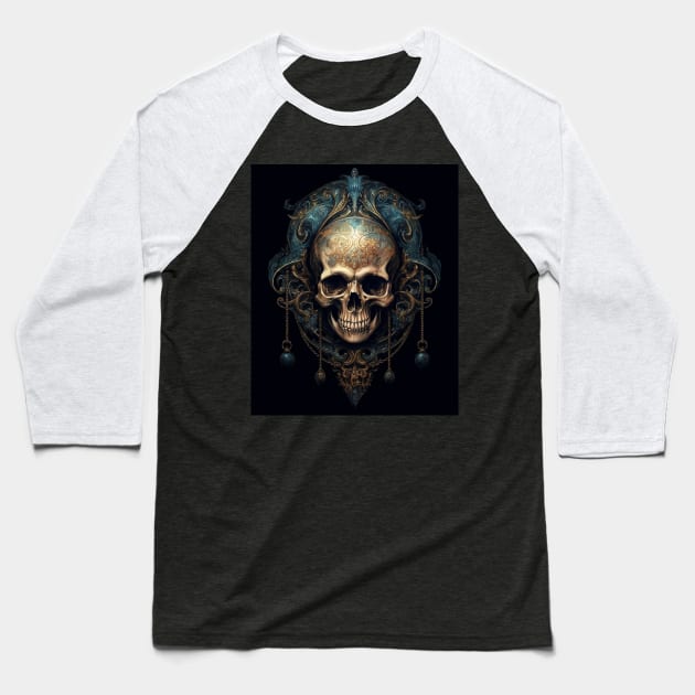 Ethereal Enigma: Rococo Realms of Subtle Irony Baseball T-Shirt by UnplainShirt